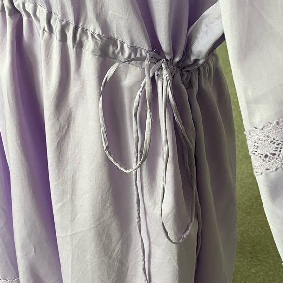 NWT Harshman Belle Lavender Long Sleeve Maxi Dress Size 2X and 3X - Picture 6 of 15